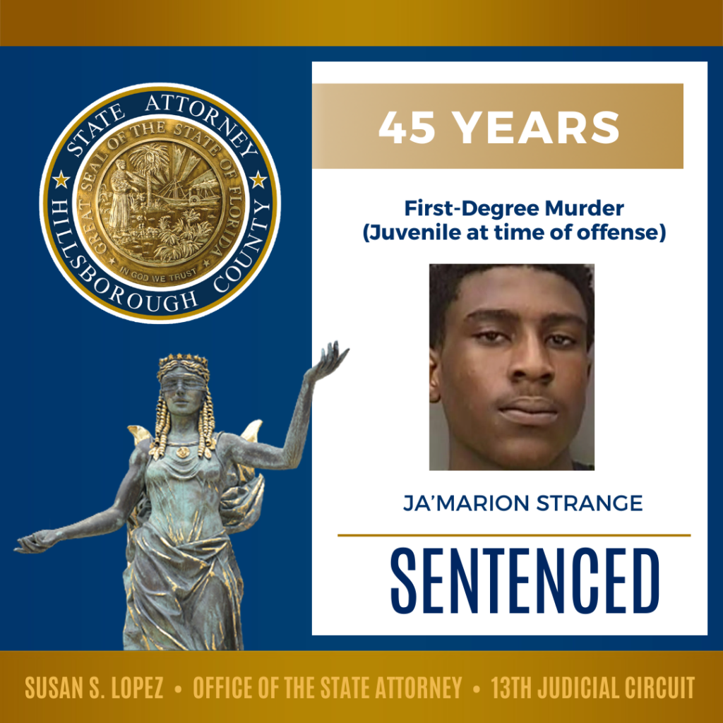 Juvenile Offender Sentenced to 45 Years in Prison for 13-Year-Old’s Murder